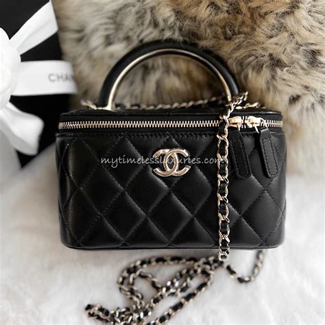 chanel pvc vanity bag|chanel vanity bag with handle.